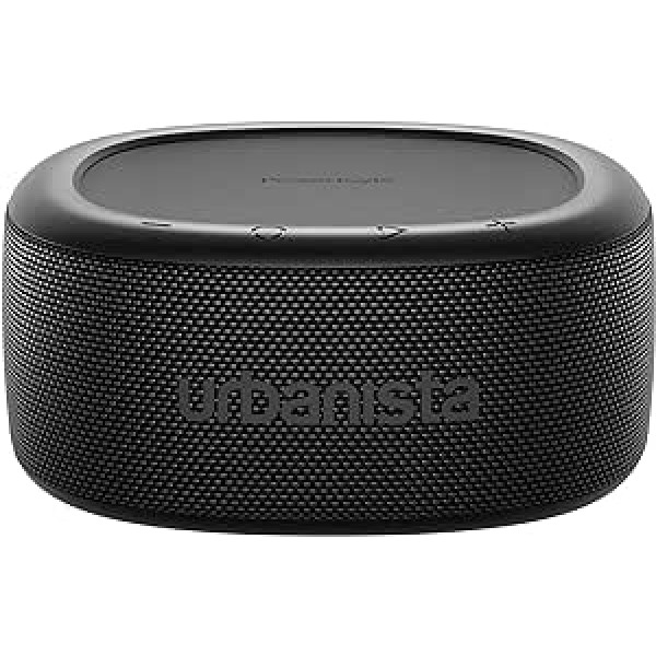 Urbanista Malibu bezvadu Bluetooth skaļrunis, ar saules enerģiju darbināms skaļrunis ar bezgalīgu atskaņošanu, pārnēsājams skaļrunis, ūdensizturīgs IPX67, pogu vadība, Bluetooth 5.2 dubultā savienošana pārī