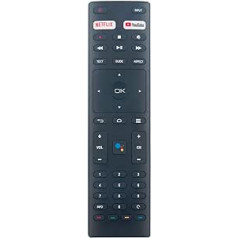 ALLIMITY Ersatz Sprach Fernbedienung passend für Zephir Smart TV TAG32-8900 TAG42-900 TAG42-9000 TAG328900 TAG42900 TAG429000