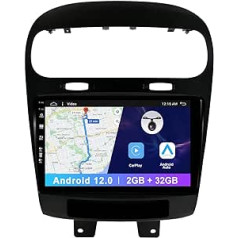 Android 12 automašīnas radio priekš Fiat Freemont 2012-2014/Dodge Journey 2013-2016 bezmaksas kamera [2G + 32G] Atbalsta GPS DAB Carplay BT