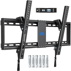 Mounting Dream TV-Wandhalterung neigbar für die meisten 37-70 Zoll LED, LCD, OLED, Plasma-Fernseher bis VESA 600x400mm und 60kg, inkl. Fischer Wandstecker, neigbare TV-Halterung MD2268-LK-02 schwarz