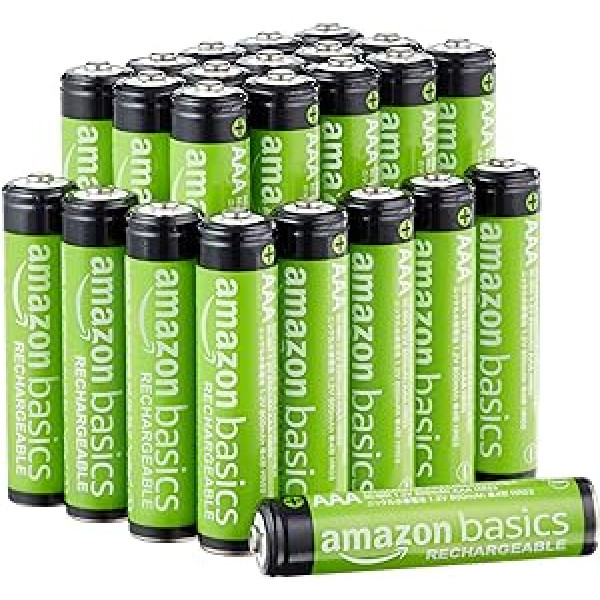 Amazon Basics 24 x AAA 800 mAh uzlādējamās baterijas