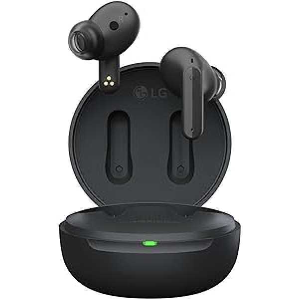 LG Tone Free DFP5 in-ear Bluetooth austiņas ar Meridian Sound un Active Noise Cancellation (ANC), saderīgas ar Siri un Google Assistant, TONE-DFP5.CDEULLK Black