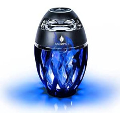 ANERIMST LED Bluetooth skaļrunis, Blue Flame Ambience Lantern āra skaļrunis ar stereo skaņu, pārnēsājams bezvadu skaļrunis, ekskluzīva BassUp galda lampa iPhone Android ierīcēm (zila)