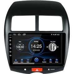 EZoneTronics 2DIN 10 collu Android 10.1 automašīnas radio stereo galvas bloks Mitsubishi ASX 2013-2019 skārienekrāna augstas izšķirtspējas GPS navigācijas atbalsts Bluetooth USB WiFi AM FM atskaņotājs 2G RAM + 32G ROM