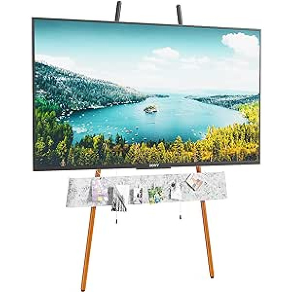 PUTORSEN TV statīvs Molberts Design TV grīdas statīvs 32-70 collu LCD/LED/plazmas/OLED/QLED televizoriem, melns