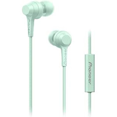 Pioneer C1 In-Ear Kopfhörer (kabelgebunden) mit inline Fernbedienung, Freisprechfunktion, verwindungsfreies Kabel, kompakts Ohrhörer, hervorragende Klangqualität, Industrie Design, Mint