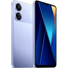 Xiaomi Poco C65 viedtālrunis 6,74 collu AMOLED DotDisplay, 256 GB, 8 GB RAM, violets