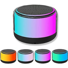 Pārnēsājams Bluetooth skaļrunis, bezvadu skaļrunis ar RGB LED gaismu, TWS dubultā savienošana pārī, HD skaņa, TF kāršu spēļu atbalsts, pārnēsājams mini skaļrunis ceļojumiem, āra, ballītes, pludmales