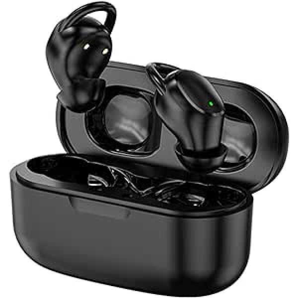 Xmenha Wireless Sleep Headphones Mini Wireless In-Ear Trokšņu slāpēšanas Mazas Bluetooth 5.2 Austiņas gulēšanai Mazām Ausīm Sānu guļamrīks Sporta Darba austiņas ar Uzlādes futrāli priekš iPhone Android