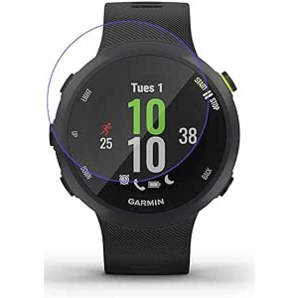 Disscool 0,33 mm rūdīta stikla ekrāna aizsargs, kas paredzēts Garmin Forerunner 45/45S ar īstu stiklu