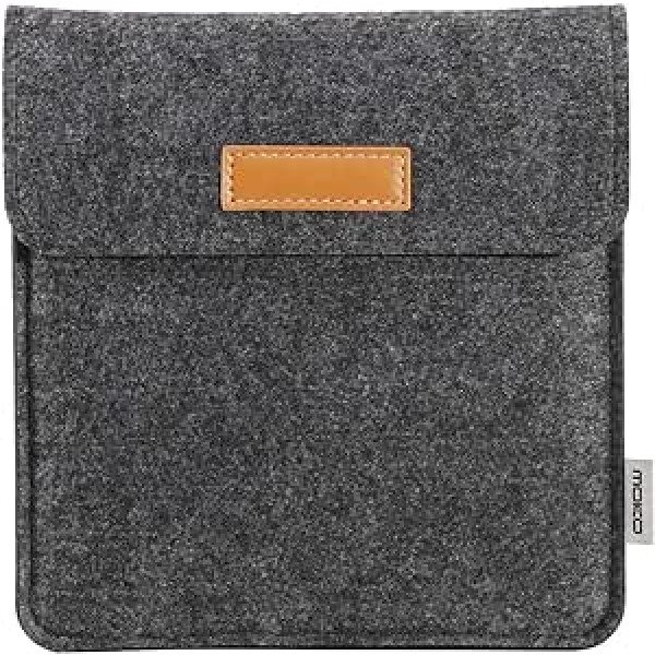 MoKo 7 collu Kindle Sleeve Hülle Compatibel ar pilnīgi jaunu Kindle Oasis 2019/2017, Filz Schutzhülle Tasche für Kindle Oasis 2019/2017 E-Reader, Dunkel Grau