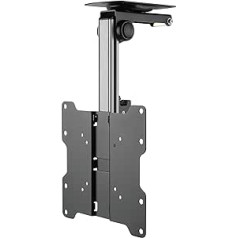 HALTERUNGSPROFI Premium TV Deckenhalterung, bis zu 105° neigbar für Dachschrägen, Höhe verstellbar, max. Traglasts 20kg, maks. VESA 200x200, bis 37 Zoll CL322