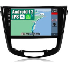 YUN TX Android 12 automašīnas radio, kas paredzēts Nissan X-Trail Qashqai J11 Rouge (2014-2017) 2 DIN [integrēts bezvadu CarPlay/Android Car/GPS] — 10,1 collas IPS 2.5D skārienekrāns ar kameru DAB/stūri