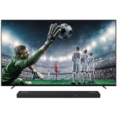 Sony BRAVIA XR-65A80L OLED 4K HDR Google televizors HT-A5000 5.1.2 kanālu Dolby Atmos skaņas josla, melna