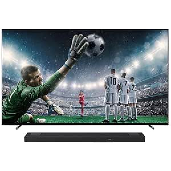 Sony BRAVIA XR-65A80L OLED 4K HDR Google televizors HT-A5000 5.1.2 kanālu Dolby Atmos skaņas josla, melna