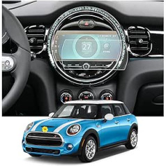 CDEFG saderīgs ar Mini Cooper F55 F56 F57 Countryman F60 Clubman F54 2022 Facelift, navigācijas aizsargplēve, 4H pret skrāpējumiem, 8,8 collu GPS caurspīdīgs ekrāna aizsargs, navigācijas plēve