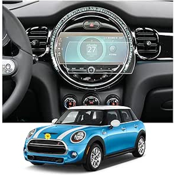 CDEFG saderīgs ar Mini Cooper F55 F56 F57 Countryman F60 Clubman F54 2022 Facelift, navigācijas aizsargplēve, 4H pret skrāpējumiem, 8,8 collu GPS caurspīdīgs ekrāna aizsargs, navigācijas plēve