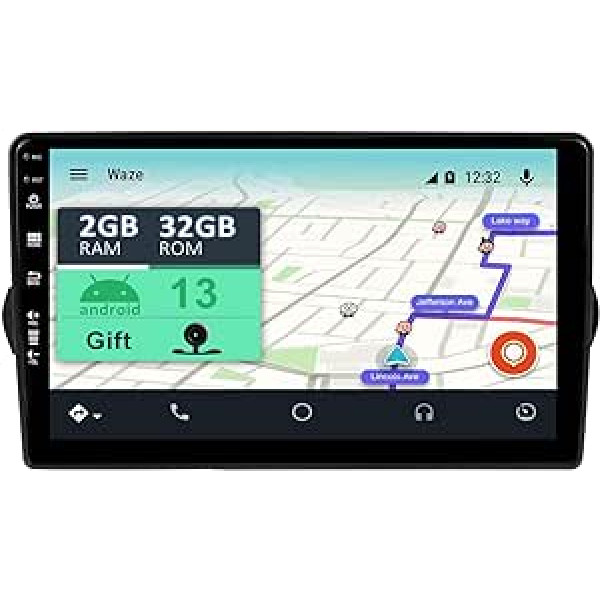 YUNTX [2 GB + 32 GB] Android 12 automašīnas radio ar satelīta navigācijas ierīci Fiat Tipo Aegea Egea (2015-2017) 9 collu skārienekrāna bezmaksas kamera DAB/GPS/Stūres vadība/MirrorLink/Bluetooth 5.0/WiFi/USB/4G/CarPlay