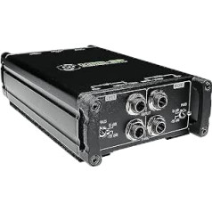 Mackie MDB-2P Stereo Passive Direct Box, Schwarz