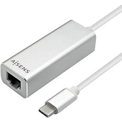 AISENS – A109-0341 USB3.1 Gen1 USB-C į Gigabit Ethernet 10/100/1000 Mbps, 15 cm