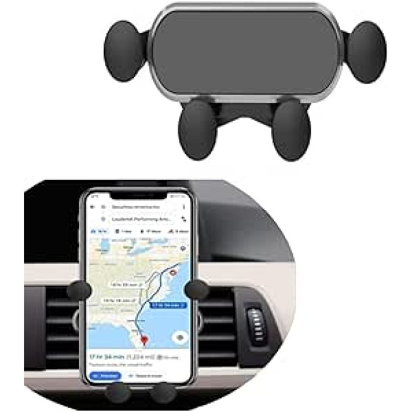 ANCILE automašīnas tālruņa turētājs Gravity Car Mount Universāls viedtālruņa gaisa ventilācijas stiprinājums 360° rotācijai