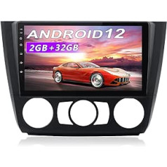 AWESAFE Android radio ar Carplay/Android Car Android 12 BMW 1. sērijas E81/E82/E87/E88 2004-2011 9 collu ekrāns ar navigācijas funkciju Bluetooth WiFi FM RDS radio