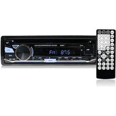 Hengweili 1Din automašīnas radio ar CD/DVD atskaņotāju Bluetooth brīvroku komplekts USB SD AUX FM