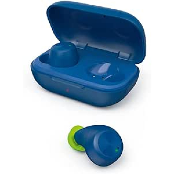 Hama Spirit Chop IPX4 Bluetooth austiņas (True Wireless In Ear Blue, Bezvadu, ar USB C uzlādes kastīti), tumši zilas, mazas