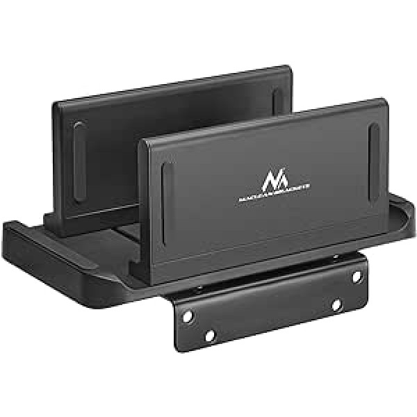 Maclean MC-454 Mini PC / Thin Client Mount 2 in 1 Laisvai stovintis arba VESA laikiklis Suderinamas su VEASA laikikliais Maksimali apkrova 3 kg Reguliuojamas plotis Min. 5mm Max 70mm juoda