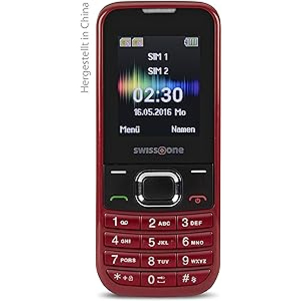 Swisstone 450039 SC 230 Dual SIM mobilais tālrunis ar īpaši lielu apgaismotu krāsu displeju 4,5 cm