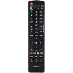 Bewinner Universālā tālvadības pults, Controller Replace for All Smart LCD LED TV Remote Control, Alemeines Moe 32LV2530 22LK330 26LK330 32LK330, Remote Control MOAKB72915244, Melns