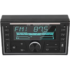 Automašīnas radio Bluetooth 5.1 automašīnas audio atskaņotājs radio uztvērējs 2 kanālu zemfrekvences skaļruņa izeja 60 W x 4 4 kanālu audio izeja ar USB disku AUX FM kartes slota atskaņošana