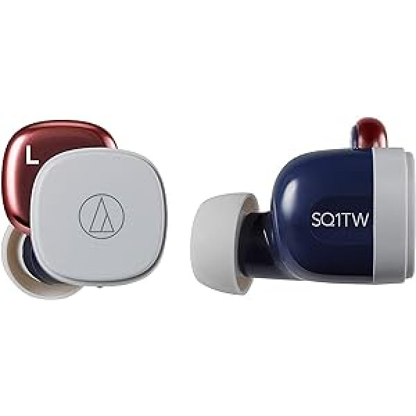 Audio-Technica ATH-SQ1TW bezvadu austiņas - zila/sarkana