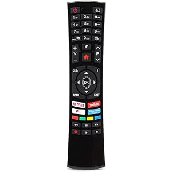 Genuine ELED24HDSDVDB Remote Control Compatible with Bush Smart ELED HDR TVs/DVD Combi