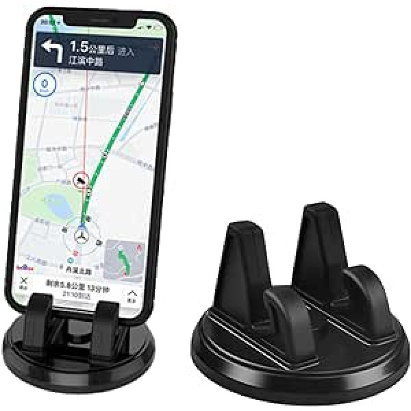 Smart Kraft Car Phone Holder for Cars, Silicone Car Phone Holder, Black Phone Holder for Car Dashboard, Non-Slip Car Accessories for Women, Travel Accessories for All Smartphones - Mini