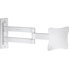 Pareiza Robuste Swing Arm Wand TV Halterung für 33 cm 48,3 cm 55,9 cm 58,4 cm 61 cm un 71,1 cm LCD vai LED televizori – Weiß