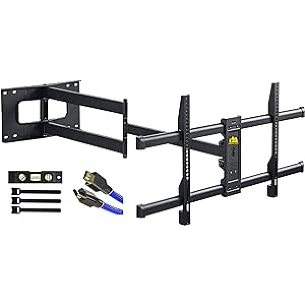 FORGING Mount TV Wall Mount Swivelling 180° Tilting 5°/-15° Levelling ±3° Fully Movable TV Bracket with 109 cm Articulated Arm TV Wall Mount for 42-86 Inch TVs up to 55 kg Max. VESA 800 x 400 mm