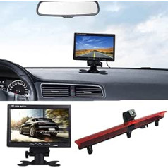 Atpakaļgaitas kamera Transport Star + 7 collu TFT LCD ekrāns automašīnas monitora bremžu gaismas automašīnas jumta atpakaļgaitas kamera VW Transporter T5 Multivan Caravelle Business ar aizmugurējo durvju 3. bremžu lukturi 2003-2015 gads