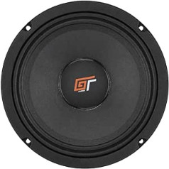 1 x Bass Face GT Audio GT-MR8/4 Midwoofer Midbass midrange 20 cm, 200 mm, 8 collu diametrs 100 vati RMS 200 vati maksimālā pretestība 4 omi, automašīnas durvju durvis, 1 iepakojums