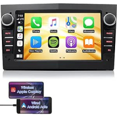 iFreGo 7 colių Android automobilio radijas DAB Carplay, Bluetooth radijas, skirtas Opel Astra, Corsa, Vectra, Zafira, Antara, Meriva, Vivaro, Combo, FM radijas, GPS, USB, atbulinės eigos kamera, WiFi, vairo valdymas, 7