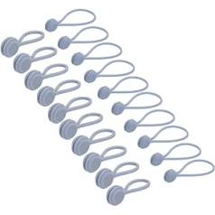 piegādes karte Magnetische Kabel-Clips, 10,9 cm, 19,1 x 1,5 cm, grau, magnetische Kabelbinder, wiederverwendbar, für Zuhause, Küche, Büro, 20 Stück