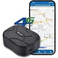 4G LTE GPS sekiklis, GPS sekiklis 4G automobilio 10 000 mAh realiojo laiko vietos stebėjimo priemonė / geografinės tvoros aliarmai / nemokama programa, 4G GPS sekimas 80 dienų budėjimo režimu, stiprus magnetas, atsparus vandeniui sekiklis ir apsauga