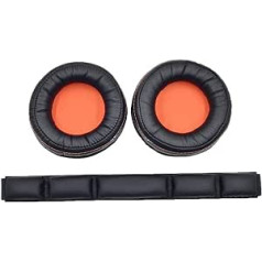 Meijunter austiņas Ohr Pad Ohrpolster+Kopfband Pad Set für SteelSeries Siberia 800/840 Headsets, Ersatz Ohr Pad Ohrkissen Ohrenschützer Stirnband Pad Kopfstrahl Set