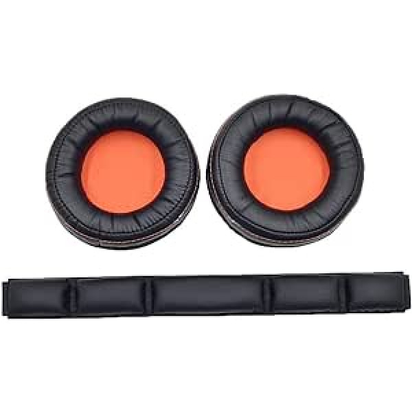 Meijunter austiņas Ohr Pad Ohrpolster+Kopfband Pad Set für SteelSeries Siberia 800/840 Headsets, Ersatz Ohr Pad Ohrkissen Ohrenschützer Stirnband Pad Kopfstrahl Set