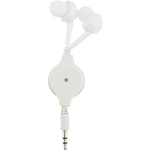 iplusmile Ievelkamās austiņas In-Ear austiņas Dubultās austiņas Mikrofons Vadu austiņas 3,5 mm (baltas)