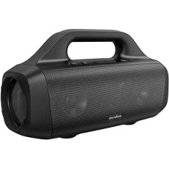 Soundcore Motion Boom Bluetooth Lautsprecher von Anker, ar Titan Audiotreibern, BassUp Technologie, IPX7 Wasserschutz, 24h Akku, ar Trageschlaufe, ideāls für draußen, Garten, Strand (Generalüberholt)