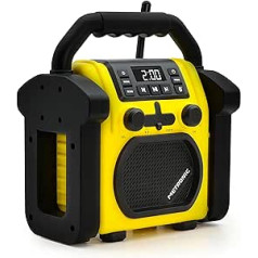 Metronic 477217 būvlaukuma radio Bluetooth portatīvais FM triecienizturīgs/mūzikas jauda Kopējais 30 W radio USB ports