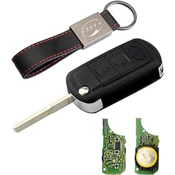 KASER Key tālvadības pults Land Rover ar elektronisko karšu retranslatoru 3 pogas Range Rover Sport LR3 Discovery (433Mhz PCF7941 mikroshēma)