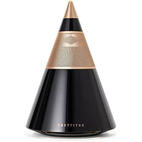 trettitre TreSound1 Bluetooth Hi-Fi skaļrunis, ballīšu skaļrunis, mājas skaļrunis ar dziļu basu, klavieru krāsa, garastāvokļa apgaismojums, melns