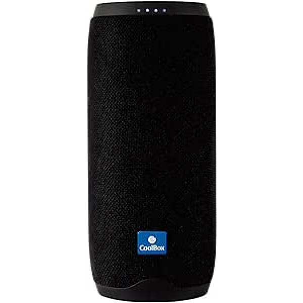 CoolStone 15 pārnēsājamais Bluetooth skaļrunis, akumulatora darbības laiks līdz 6 stundām, Bluetooth savienojums vai kabelis, MicroSD, USB, FM radio, uzlāde 2,5 stundās, brīvroku zvani, LED displejs